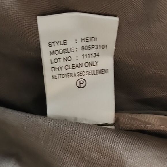 Premise Brown Linen Blend Jacket L / XL NWT - Picture 7 of 8